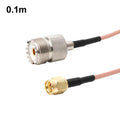 SMA Male To UHF Female S0239 Coaxial Cable RG316 RF Extension Cable, 0.1m, 0.15m, 0.3m, 1m, 2m, 3m, 5m