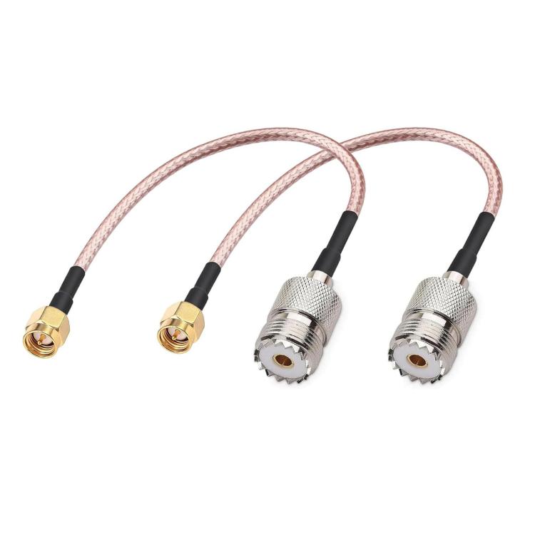 SMA Male To UHF Female S0239 Coaxial Cable RG316 RF Extension Cable, 0.1m, 0.15m, 0.3m, 1m, 2m, 3m, 5m