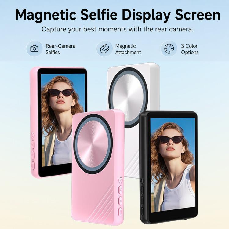 Magnetic Phone Screen Mirror Wireless Rear Camera Selfie Display
