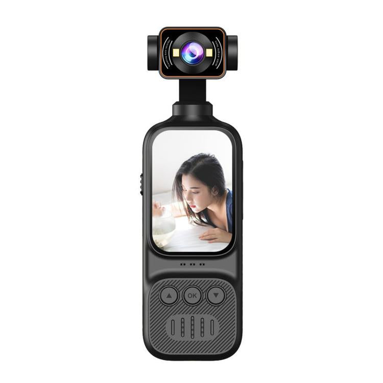 Handheld Vlog Camera With 270-Degree Motorized Rotatable Lens 2.0 Inch Screen Pocket Video Recorder WiFi Sports Action Cam, DV07-4K