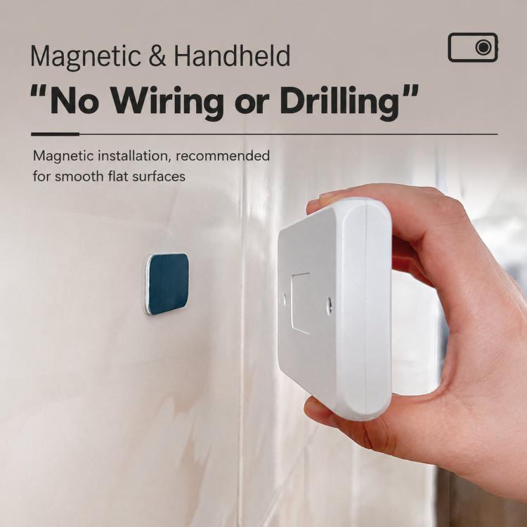 Backlit Magnetic Motion Sensor Night Light LED Wall Sconce Rechargeable Hallway Lamp, Warm Light, RGB Light