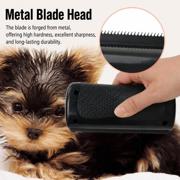HistoTree  Animal Deshedding Comb & Sweat Scraper Metal Shedding Blade for Horses, Dogs, Cats